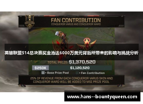 英雄联盟S14总决赛奖金池达6000万美元背后所带来的影响与挑战分析